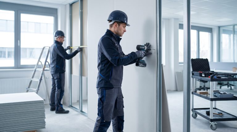 Trockenbauwand Kosten pro m²: Preise und Ablauf im Gewerbe