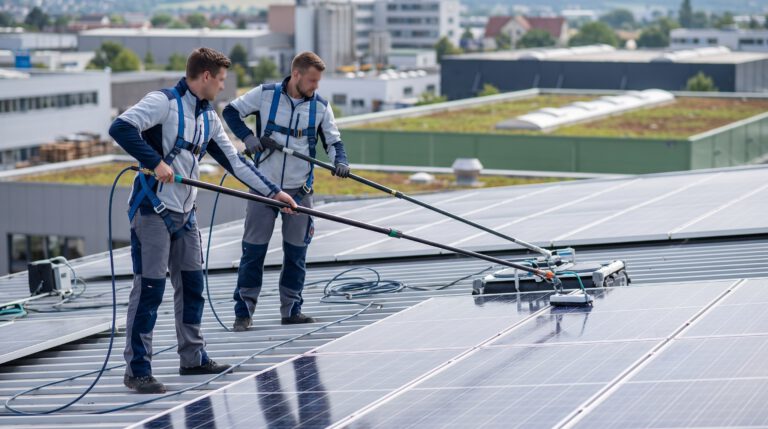Photovoltaikanlage reinigen: Kosten, Nutzen und Intervalle
